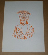 David Bowie Graphic Art Picture Photo Origin Unknown - £23.76 GBP