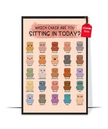 Chair Feelings Poster Mental Health Poster for Classroom School Counselo... - £12.59 GBP
