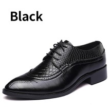 BIMUDUIYU Brand Size 47 48 Fashion Mens Formal Dress Shoes Pointed Toe Bullock O - £61.55 GBP