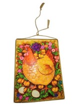 Vintage Picture Pets for Hallmark 12.5 in Hanging Chicken Easter Card Un... - $13.29