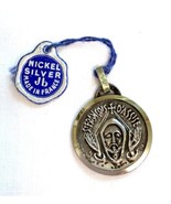 Vintage St Francois D’Assise Pendant Nickel Silver JB Made in France - €6,05 EUR