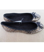 NWT Women’s Gold/Black Sequin Slippers/Flats Size 8 - See Description - £11.88 GBP