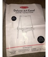 Melissa &amp; Doug Deluxe Standing Art Easel - Dry-Erase Board, Chalkboard, ... - $162.52 CAD
