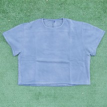 Yeezy Gap By Balenciaga Fleece Yoke Tee Bluestone Size Large - $56.99