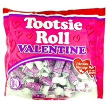 Tootsie Roll Valentine Individually Wrapped Pink Candy, 12 Ounce Bag, 50 Pieces - £11.33 GBP