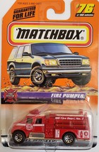 1999 Matchbox Fire Pumper #76 of 100 Die Cast Metal Vehicles, new - $6.95