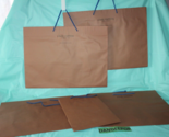Vintage 5 Piece Louis Vuitton Empty Brown Shopping Bags With 1 Cloth And... - £27.17 GBP