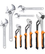 7-Pack Adjustable Wrench &amp; Joint Pliers,Tongue and Groove Plier Set with - €60,20 EUR