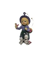 Vintage PVC Figure Girl with Hat Bird Bunny Rabbits Easter Spring Animal... - $201.14 MXN