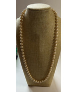 Jewelry Necklace Pearls Individually Knotted Pea Size 12 &quot;Box Tab Insert - £10.66 GBP