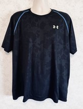 Under Armour Men&#39;s Loose Fit Heat Gear Performance Short Sleeve XL Black Texture - £15.97 GBP