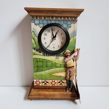 Jim Shore Heartwood Creek Golfers Clock Enesco - £18.36 GBP
