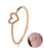 [Jewelry] BFF Small Love Heart Midi Ring for Best Friend/Friendship/Sist... - £6.38 GBP
