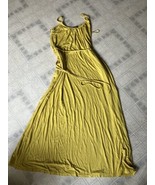 banana republic Strappy Summer MAXI Dress Size Small Yellow String Belt ... - $37.11