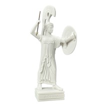 Athena Minerva Goddess with Spear Cast Marble Museum Copy Statue Sculpture - £31.11 GBP