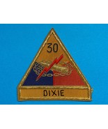 1950&#39;s - 1970&#39;s, 30th ARMORED DIVISION, DIXIE, BULLION, PATCH - $655.71 MXN