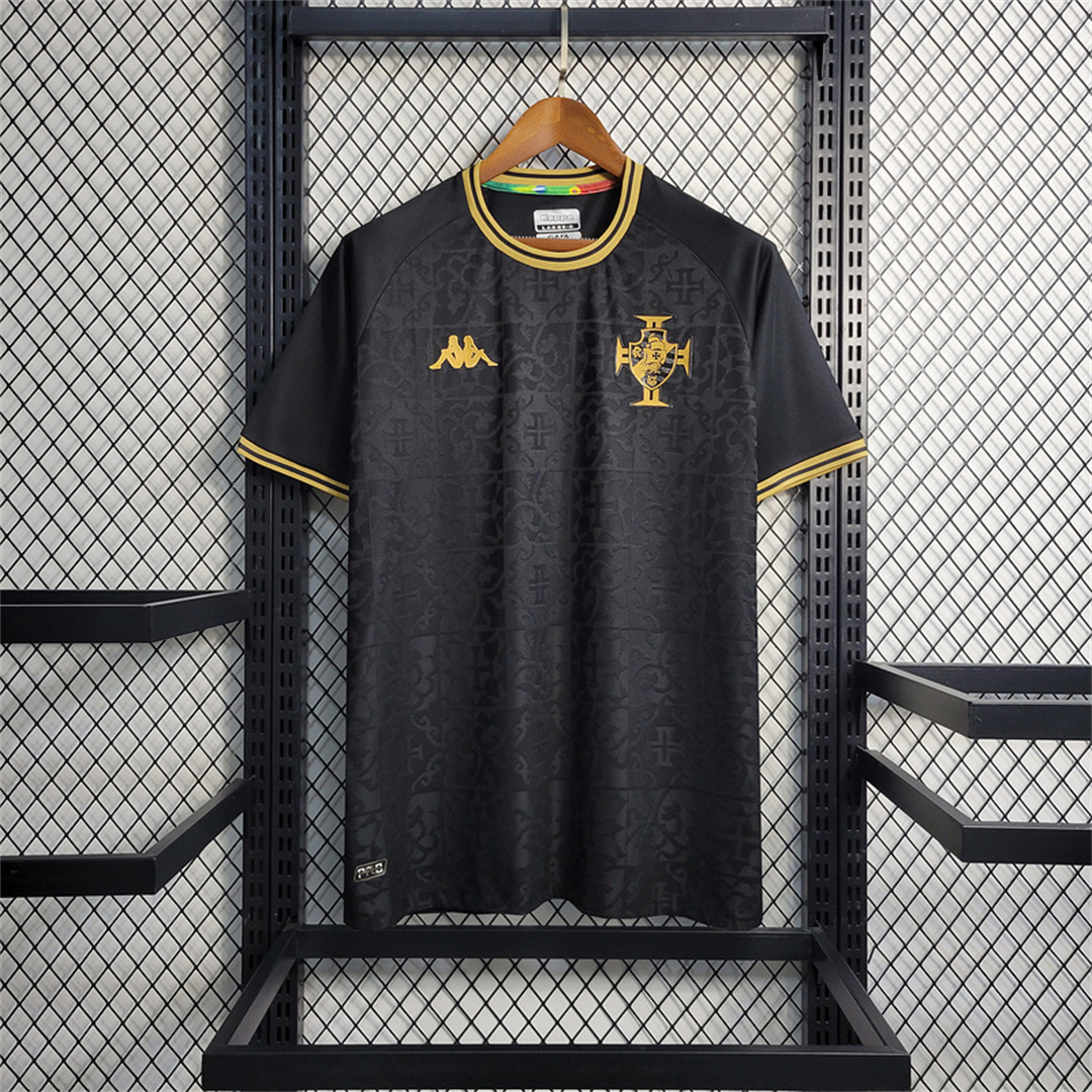 Nuovo Vasco da Gama Black Maglia Calcio 2023-2024 Uomini Adulti