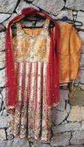 Anarkali Salwar Kameez Readymade Kurti Dress Set Bollywood Used Wedding ... - $182.06