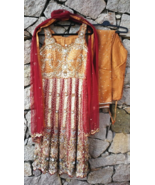 Anarkali Salwar Kameez Readymade Kurti Dress Set Bollywood Used Wedding ... - £142.34 GBP