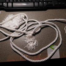 GRADUATION HONOR CORD TO WEAR WITH ROBE WHITE 60&quot; - £7.07 GBP