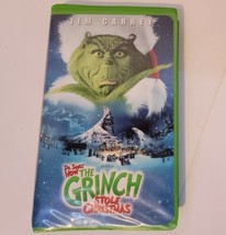 Dr. Seuss How the Grinch Stole Christmas Jim Carrey VHS Clamshell Case  - £3.54 GBP