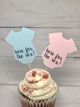Here for the sex cupcake toppers, Gender Reveal Cupcake Toppers - $8.17
