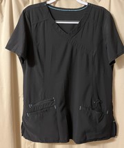 Scrubstar Black Scrub Top Medium V-Neck - $7.69