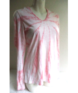 Sundance Womens Pink Tie Dye with Hood Top Soft Cotton Made in USA Shape... - £22.89 GBP