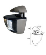 Gordon Glass® Brushed Stainless Finish Midi Adjustable Glass Shelf Brackets - $23.75 CAD