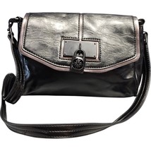 Simply Vera Vera Wang Crossbody Bag Womens Black Lock Accent Adjustable ... - $18.49