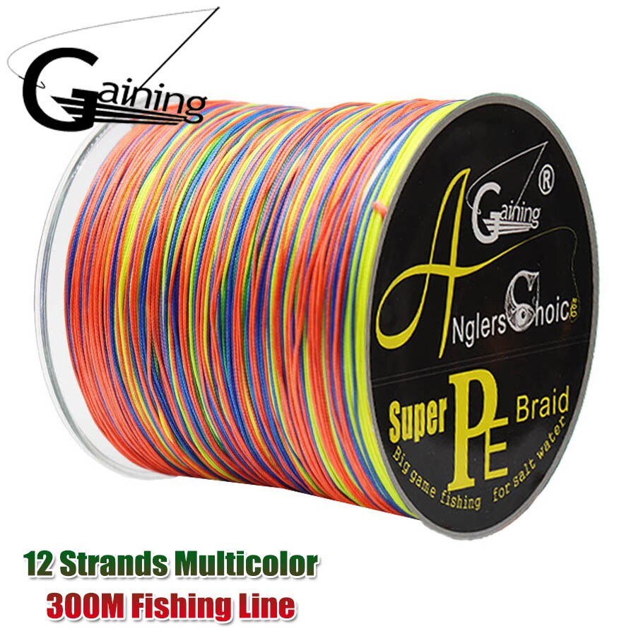 Primary image for 12 Strands 300m 500m 1000m 1500m id Wire Super Multicolor PE  Fishing Line Stron