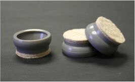 4 Deep Profile Felt Caps for 1-1/4'' Chair Glides - $8.82