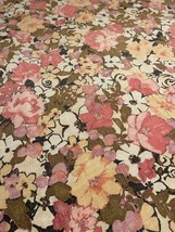 Vintage Linen Printed Tablecloth 49x51 “Watercolor” Floral Pattern - £33.02 GBP