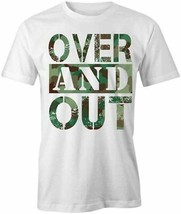 Over And Out Tee Short-Sleeved Cotton Clothing Military S1WCA779 - £17.10 GBP+