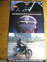 1983 Harley Davidson Brochure Lot (3) Electra Tour Glide Sportster Polic... - $17.82