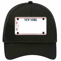 New York State Blank Novelty Black Mesh License Plate Hat - £23.17 GBP