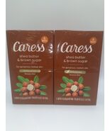 (12) Caress Shea Butter &amp; Brown Sugar Bar Soap Exfoliating Beauty Bars 3... - $26.34