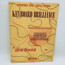 Keyboard Brilliance for Piano paperback book by Alfred Mirovitch - Belwin, 1954 - £9.73 GBP