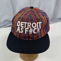 Detroit City Custom Embroidered Hat Aztec &quot;DETROITLIVESHERE.COM&quot; - £13.77 GBP