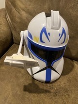 Captain Rex Clone Helmet Mask w/ Voice Sound Effect 2008 - Star Wars  - £61.19 GBP