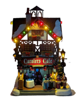 Lemax Carolers Cafe Christmas Village Battery Operated LED Lights Collectible - £64.62 GBP