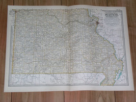 1897 Antique Dated Map Of Southern Part Of Missouri / St. Louis - £18.28 GBP