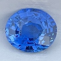CERTIFIED Natural Unheated 1.03 Cts Ceylon Blue Sapphire Oval Cut Loose Gemstone - £1,395.65 GBP