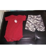 lot of 2 infants Bodysuit &amp; Shorts Boys Sz 6 MOS - $10.95 CAD