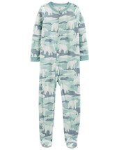 Carters Fleece Footed Pajama Blanket Sleeper Size 8 Boys Girls Polar Bear Arctic - £22.43 GBP