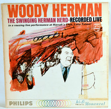 Album Vinyl Woody Herman The Swinging Herman Herd Recorded Live Philips - $7.43