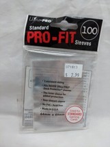 Pack Of (11) Ultra Pro Clear Standard Pro-Fit Sleeves 64 X 89mm - £5.46 GBP