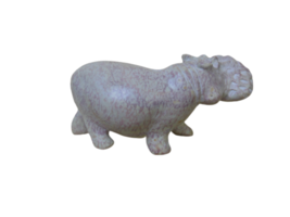 Soapstone Hippopotamus Hand Carved 4.5 Inches Head to Tail - £14.79 GBP