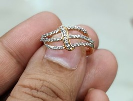 0.50ct 14K Oro Amarillo Chapado Imitación Anillo de Compromiso Diamante Talla Su - £28.02 GBP