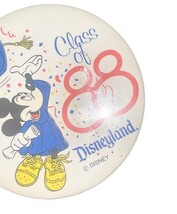 Vtg 3" Disneyland Class 88 Mickey Mouse Pin Button Badge Disney Grad Night 1988 image 5
